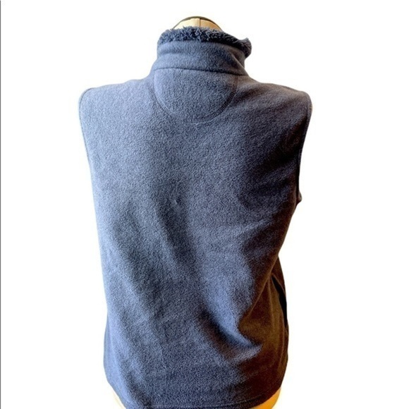 Croft and Barrow Vest woman’s Blue Gray embroidered outerwear size Large - Picture 6 of 6